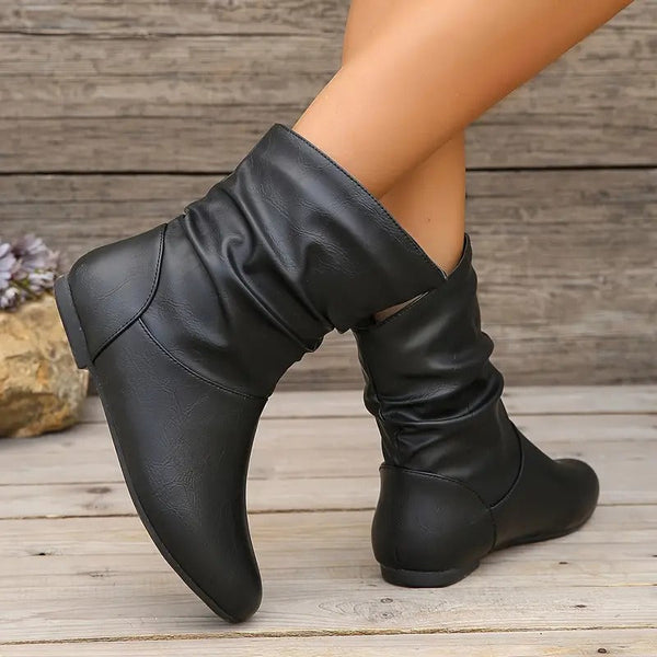 Women's Solid Color Trendy Boots👢👢