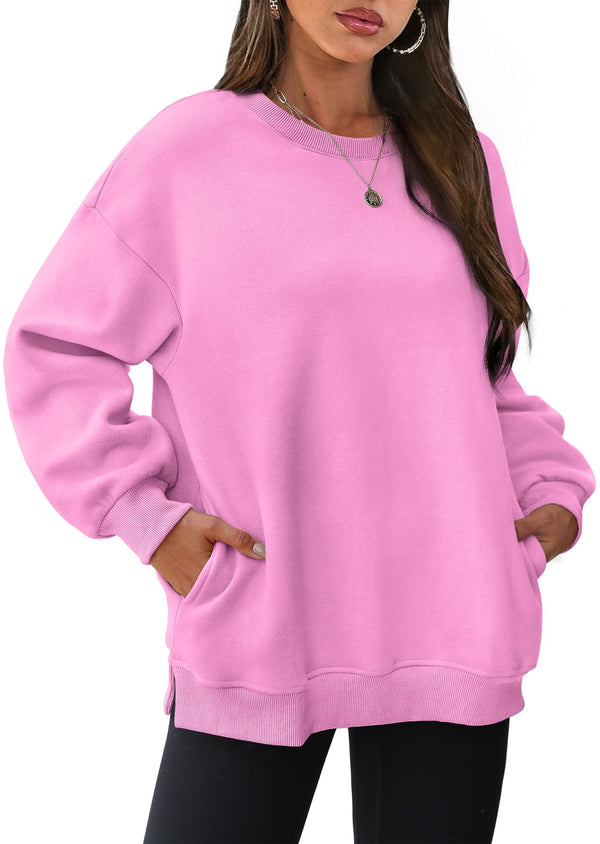 Women's Oversized Crewneck Sweatshirts with Pockets (Buy 2 Free Shipping)